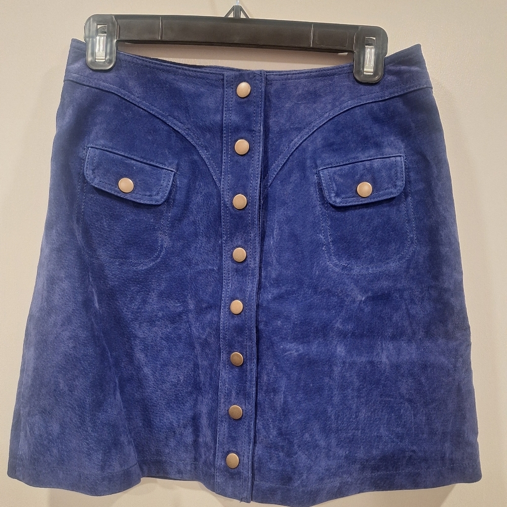 NWT Anthropologie blude suede skirt 4p
